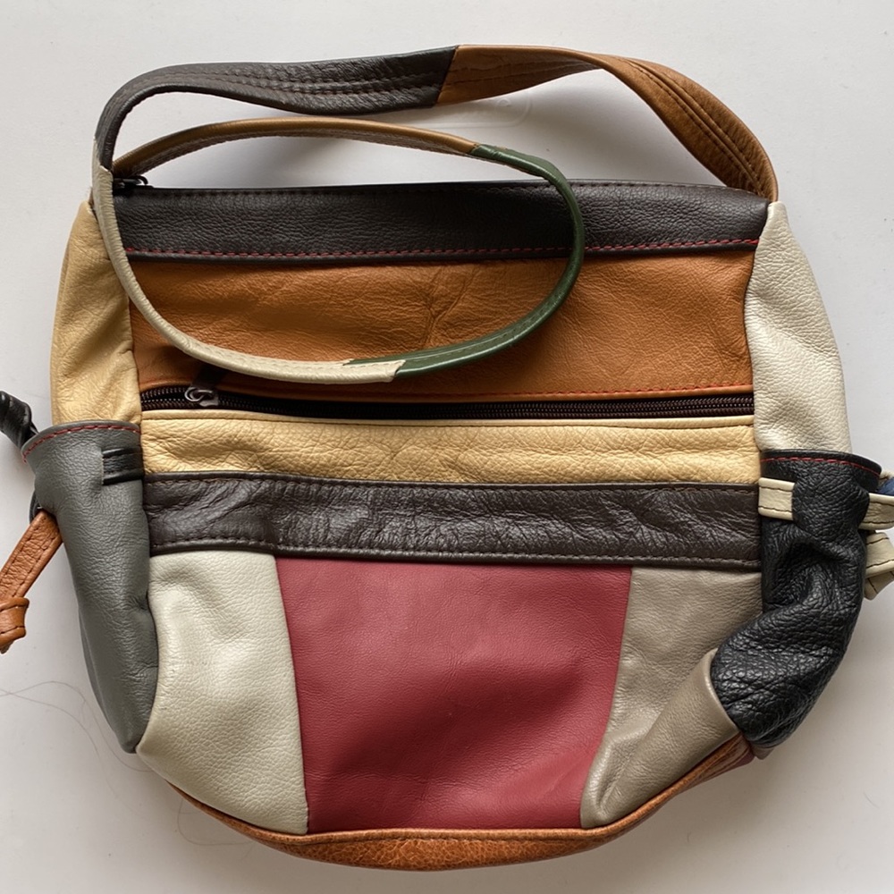 Leather Patchwork Bag - image 2
